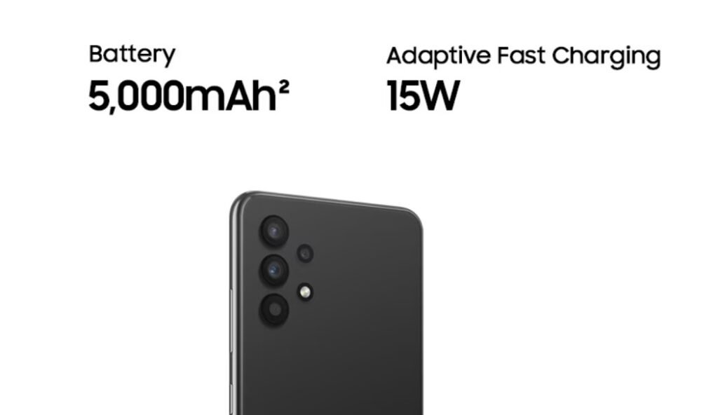 Samsung A32 5000mAh battery performance chart